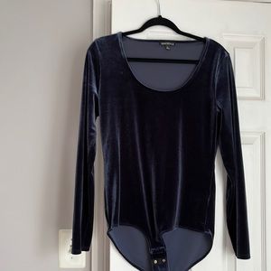 Velvet body suit